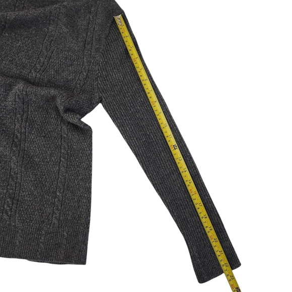 THE TERRITORY AHEAD Grey 100% Cashmere Cowl Neck Sweater size s - Picture 10 of 11